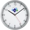 Promotional wall clock 554S, 30 cm, silver mat. - Image 4