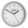Promotional wall clock 554S, 30 cm, silver mat. - Image 2