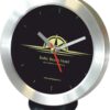 Promotional desk clock 611, 11.4 cm, aluminium - Image 2