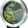 Promotional desk clock 611, 11.4 cm, aluminium - Image 3