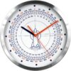 Promotional wall clock 568, 30 cm, aluminium - Image 8